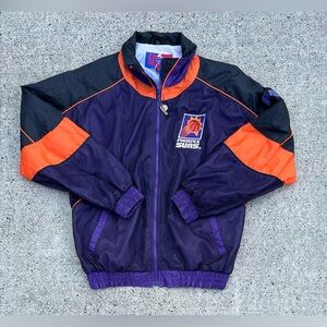 Vintage 90s Pro Player Phoenix Suns Double Sided Windbreaker Jacket